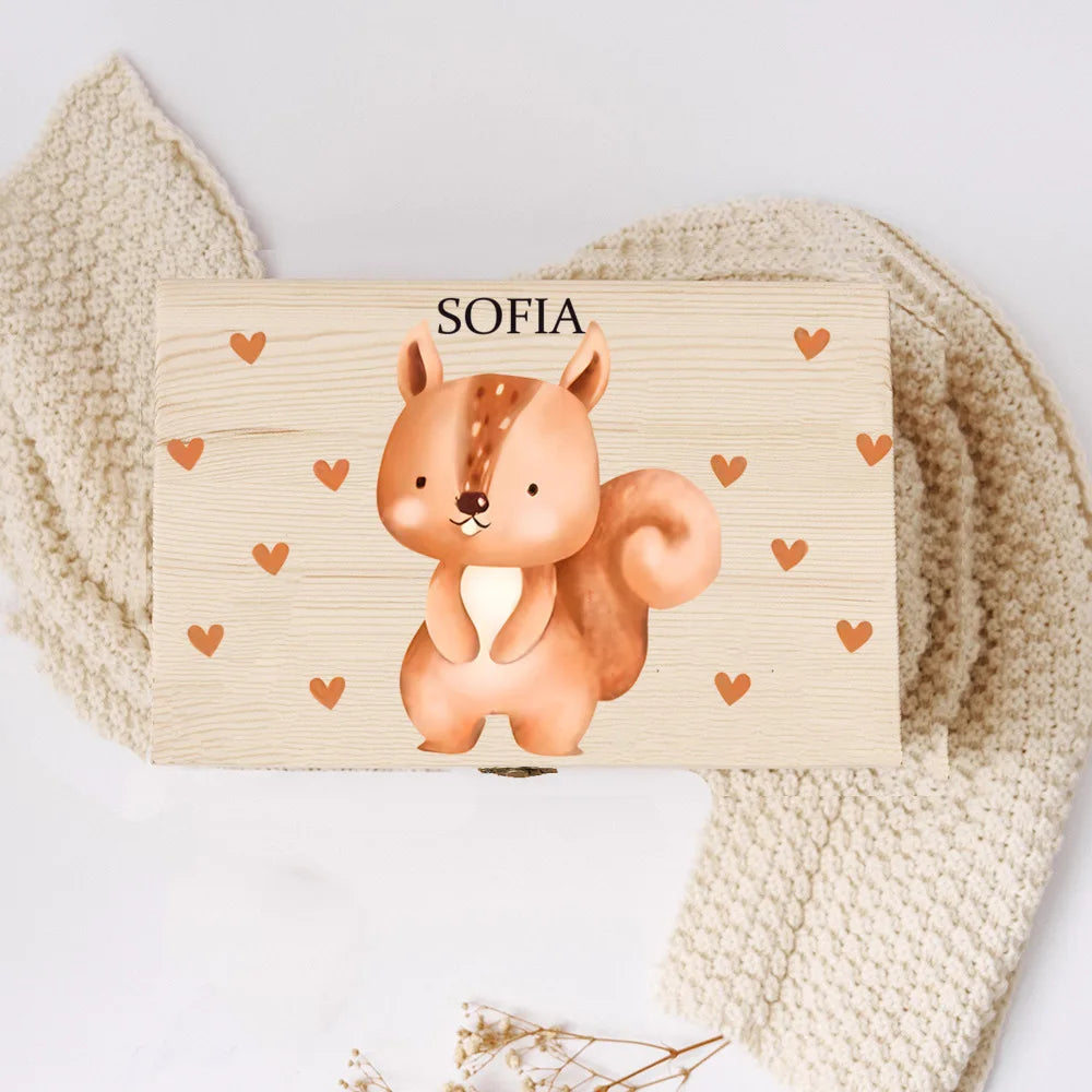 Personalized Baby Memory Box Baby 1st Birth Gift Wooden Storage Memory Boxes Newborn Baptism Gifts Custom Infant Keepsake