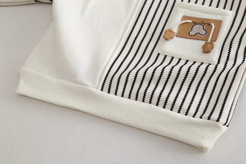 New Autumn Baby Boys Clothes Children Girls Fashion Striped T-Shirt Toddler Casual Costume Kids Outfits Infant Sportswear