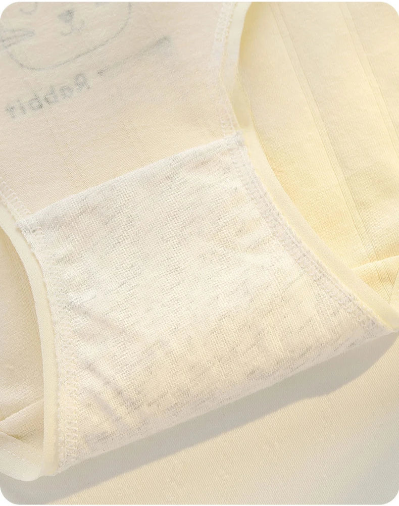 5PCS Young Girls Cotton Antibacterial Panties Kids Thin Breathable Comfort Briefs 8+y Child Clothes Maiden Cute Print Underwears