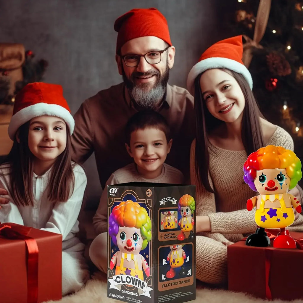 Dancing Clown Toys for Toddler & Baby Early Learning Educational Musical Light Up Clown Toys Halloween Decor Gift for Boys Girls