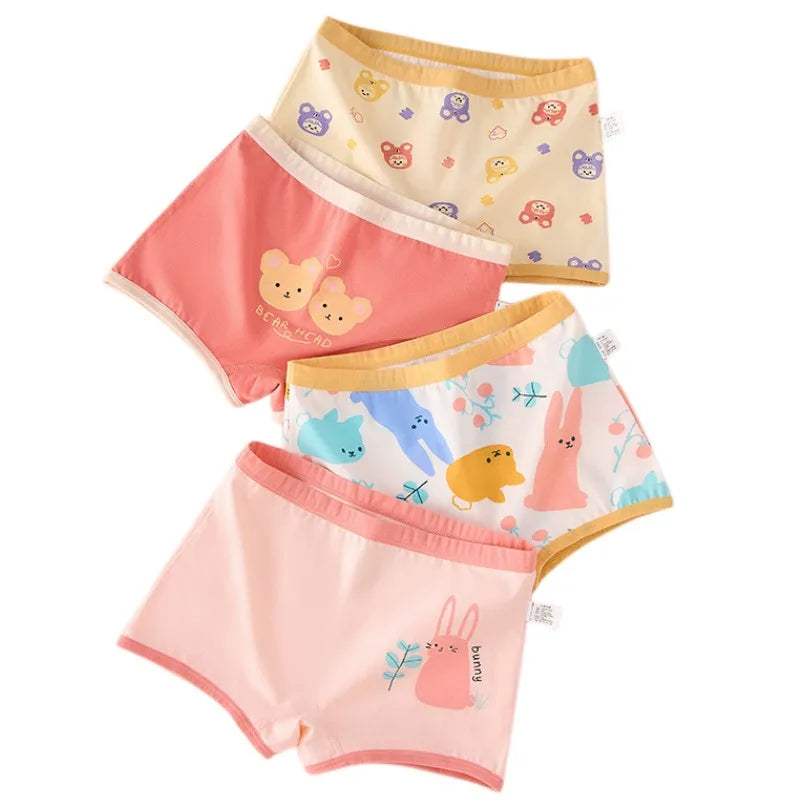 Girl A Cotton Briefs Boxers Breathable Underpants Girl Quality Panties Size 90-165 Healthy Briefs Kids Comfortable Soft Boxers