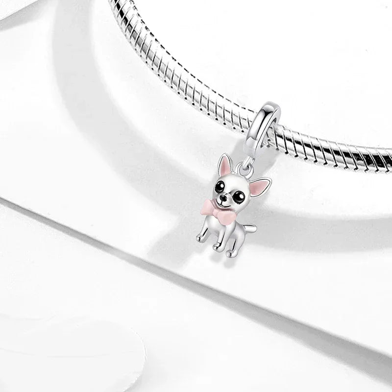 925 Sterling Silver Mushroom Cat Owl Puppy Cat Claw Charms Beads Fit Diy Bracelet Bangle Making Gift Of High Quality Jewelry