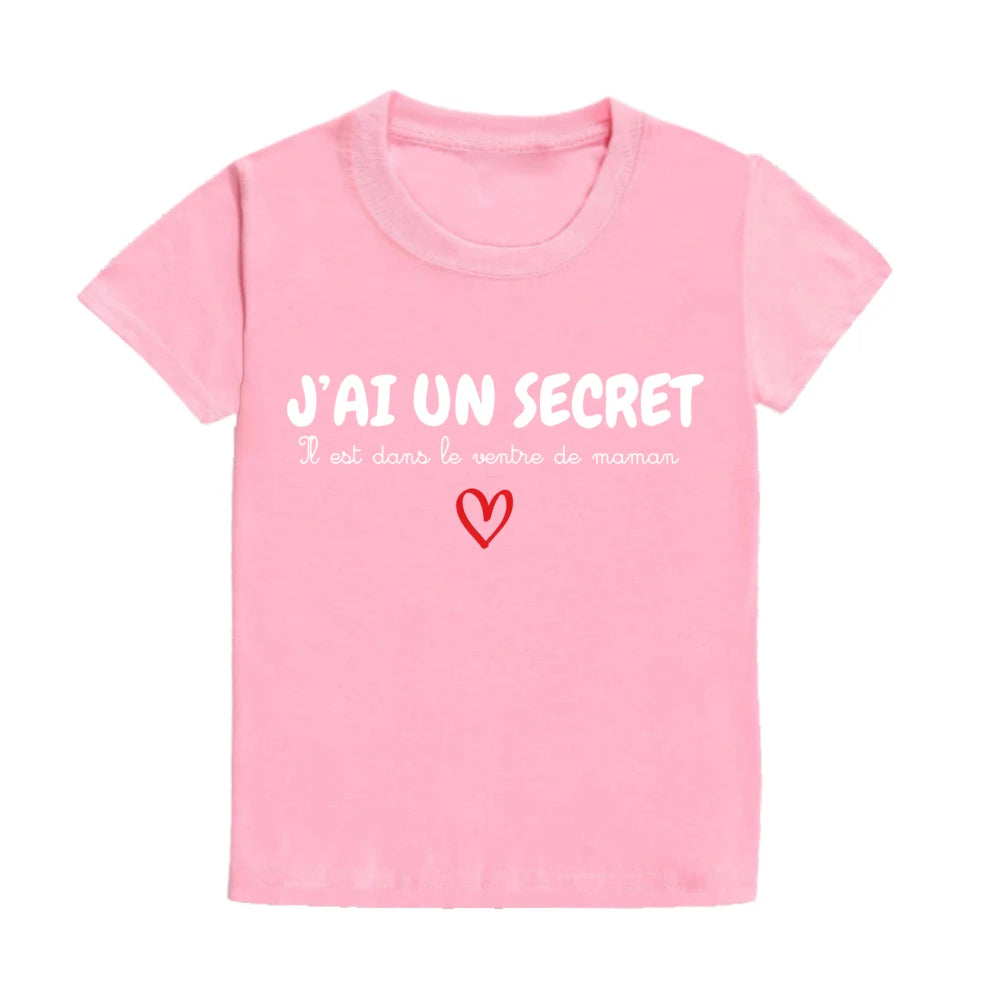 Children's T-shirt Announcing Pregnancy Future Big Sister/ Big Brother Kids Short Sleeve Shirts Pregnancy Announcement T-shirt