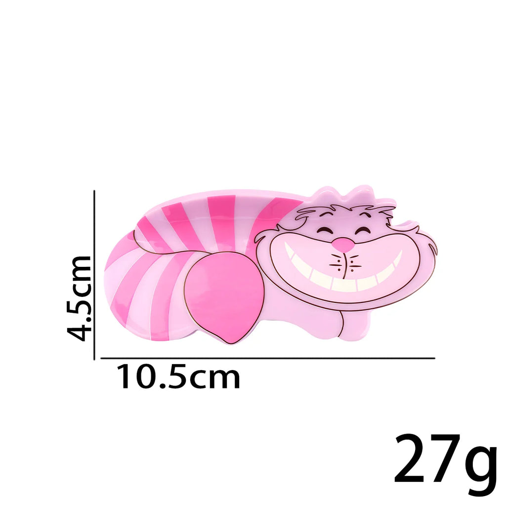 1PC/6PCS Disney's "Alice in Wonderland" cute cartoon Cheshire Cat hair claws, multi-functional hair accessories