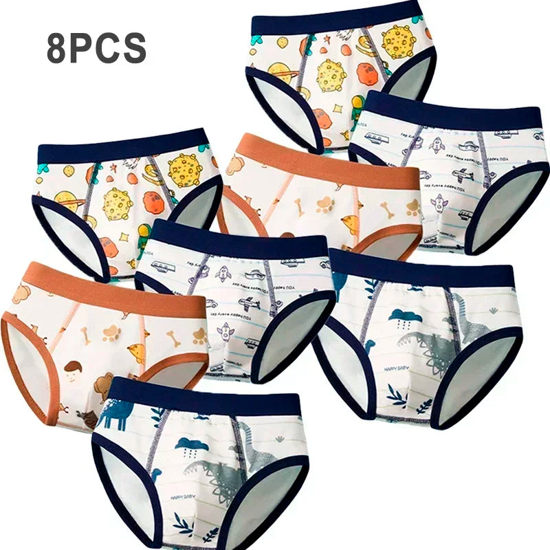 Multipack Cotton Boy Briefs Panties Excavator Pattern Kids Underpants Breathable Cartoon Design Child Hot Shorts Boys Underwear