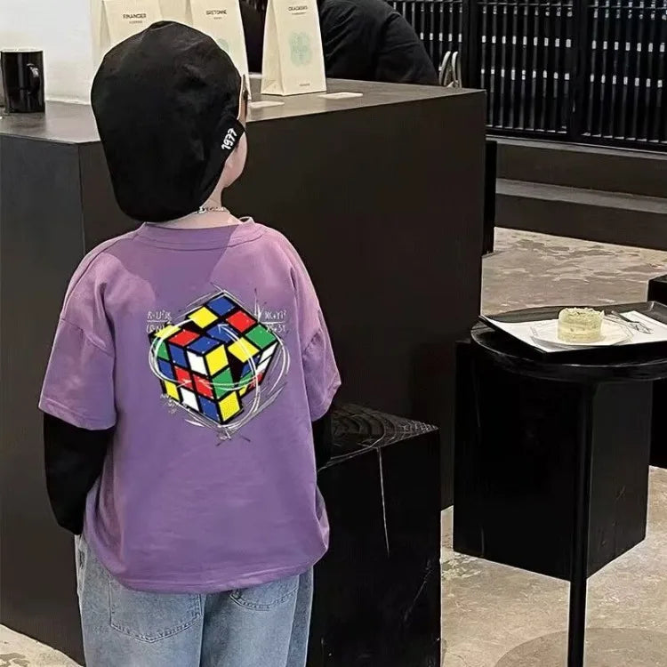 Cartoon Printing 3 Year Old Boy Clothes Children's Clothing Boys Kids 7 12 Years Junior Boys' Spring Autumn Top Tops Korean 2025