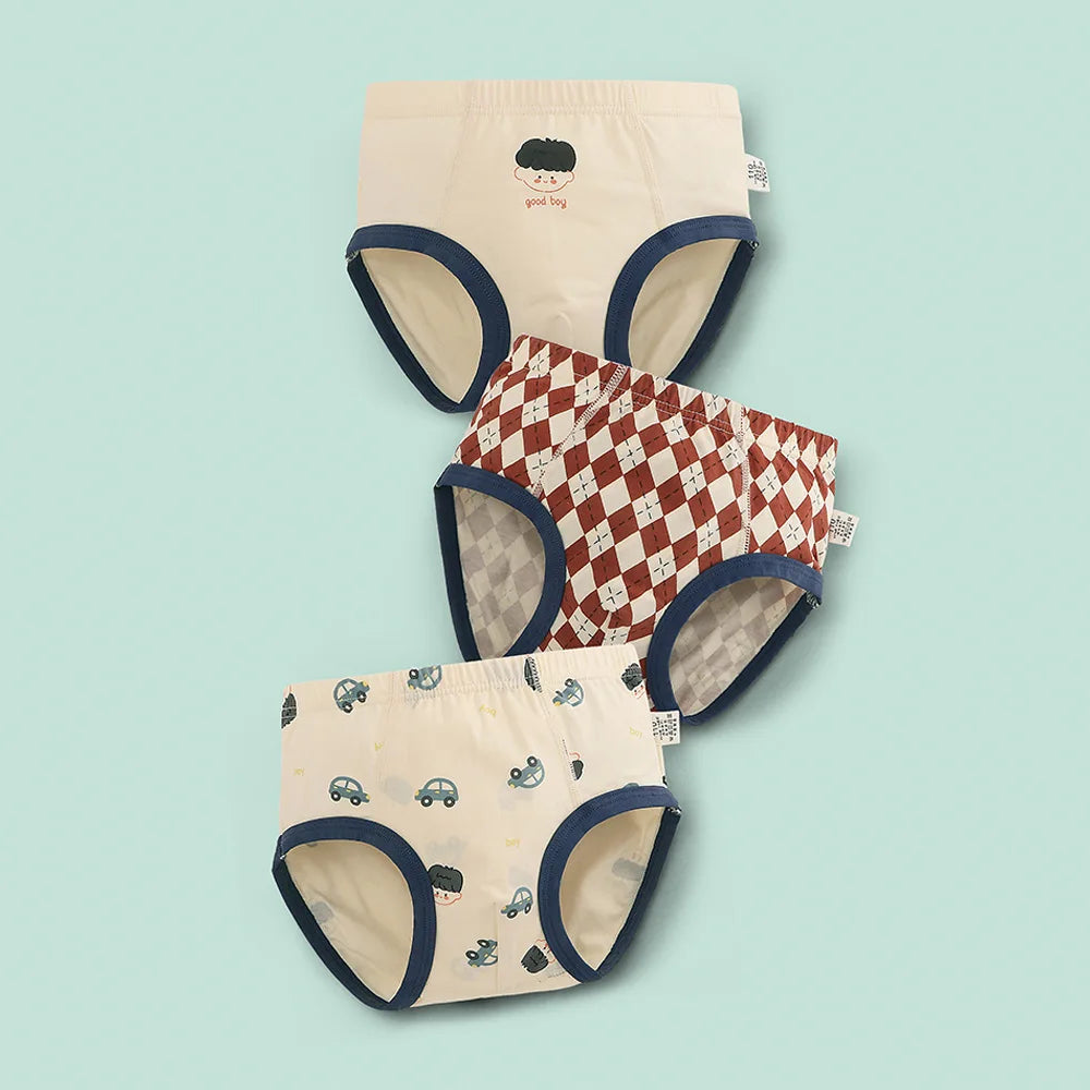 Boys' Briefs Summer Thin Cotton Cartoon Printed Dinosaur Baby Underwear Children's Underwear