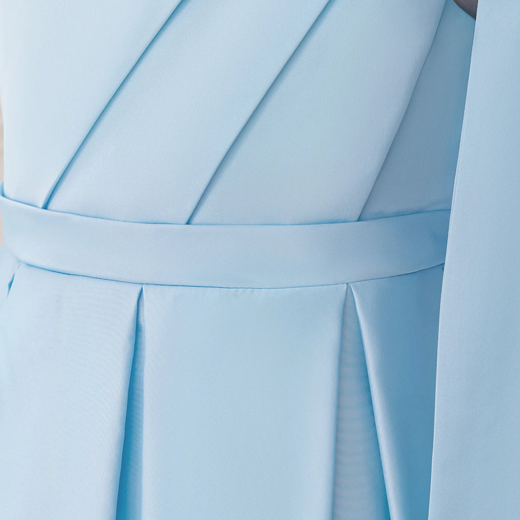 Fashion Bow Bridesmaids Party Girls Dress Elegant Wedding Birthday Princess Prom Dresses for Girl Gala First Communion Costumes