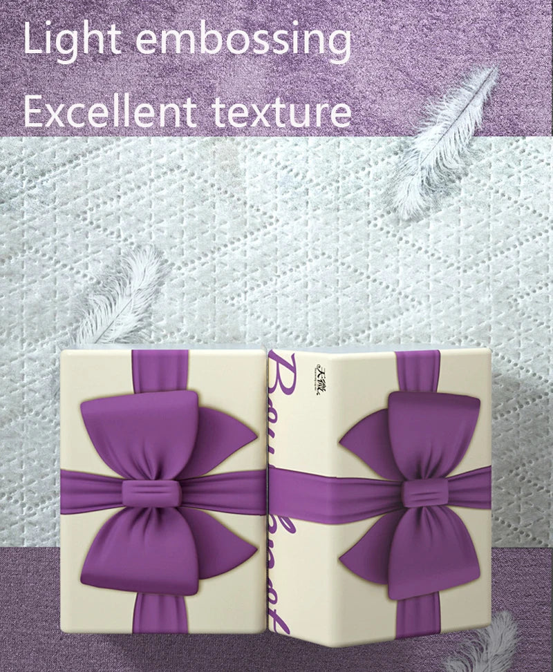 6 Packs/Sets Facial Tissue 4 Ply Soft Toilet Paper Disposable Napkin Bag Cover Tissue For Bathroom Living Room Office,(Times/68)