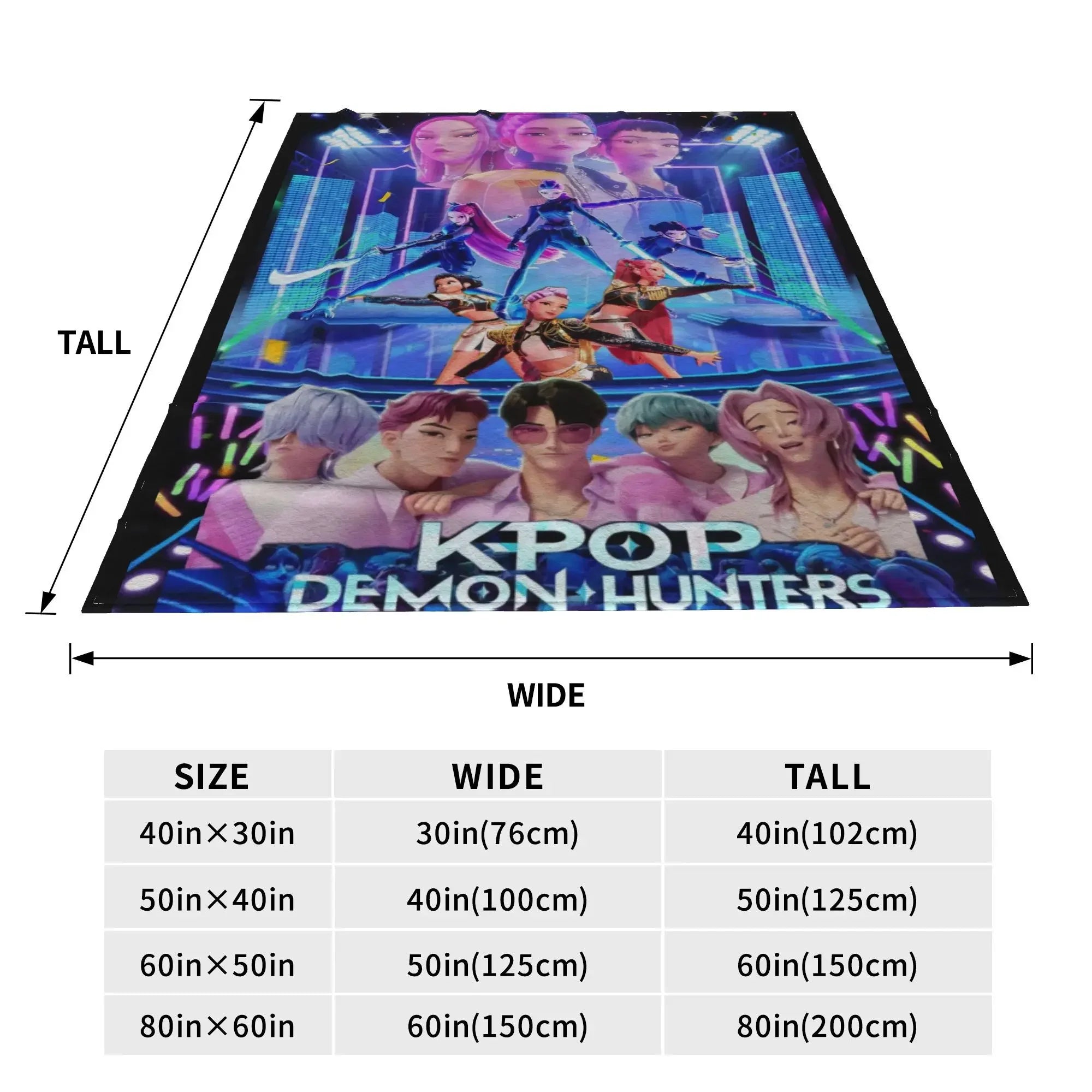 kpop Demon Hunters Huntrix & Saja Boys Blanket  Super Warm Comfortable Plush Throw Blanket Child Home Decor Flannel  Bed Cover