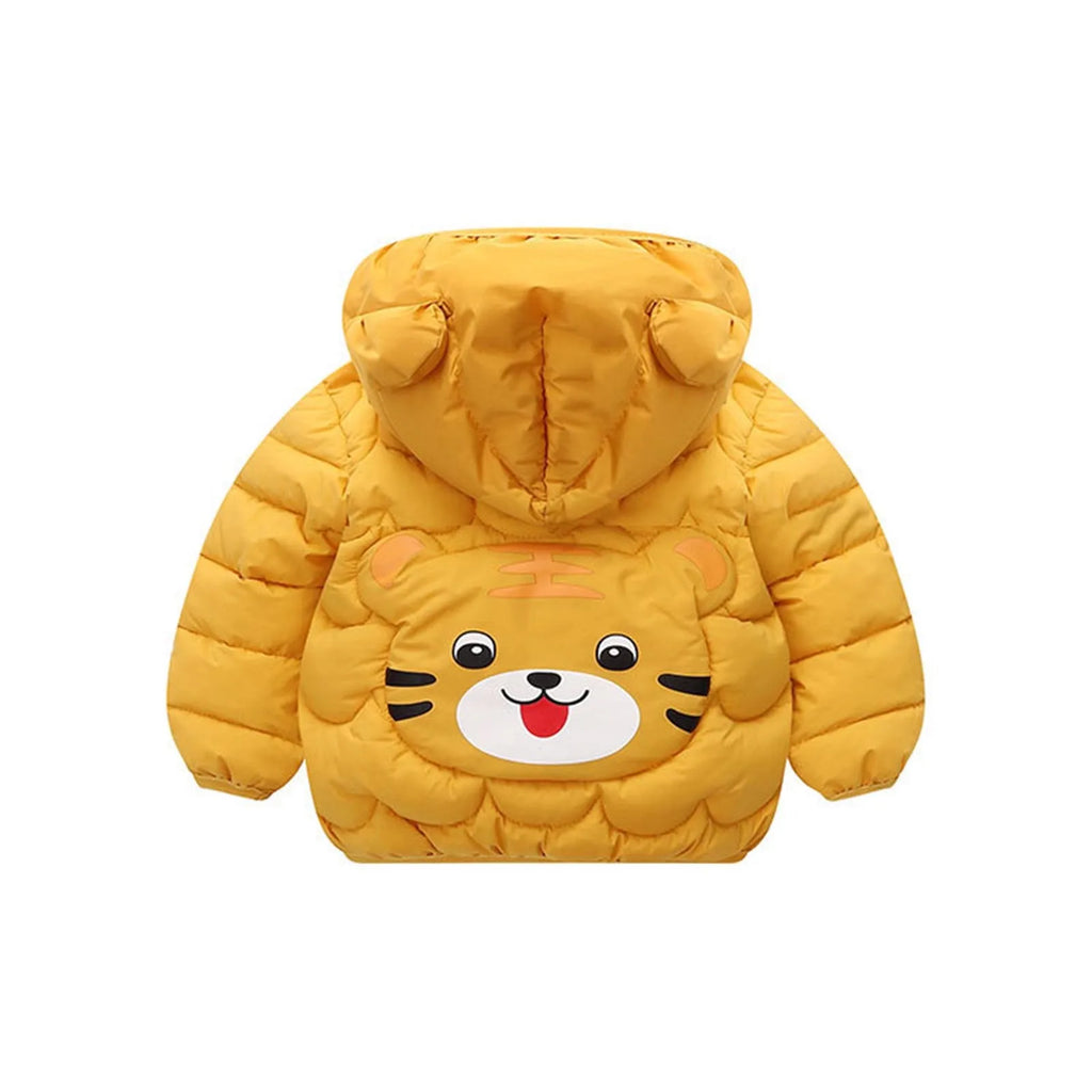 Cute Baby Girls Winter Clothes Kids Light Down Coats with Ear Hoodie Spring Girl Jacket Toddler Children Clothing for Boys Coat