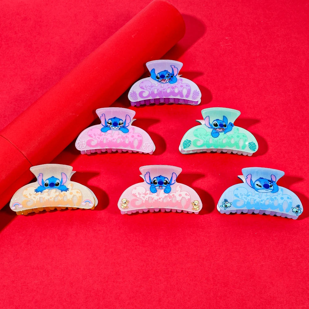 1PC/6PCS Disney Stitch hair claws, multi-functional hair accessories hair claws, the perfect novel gift for friends and Stitch