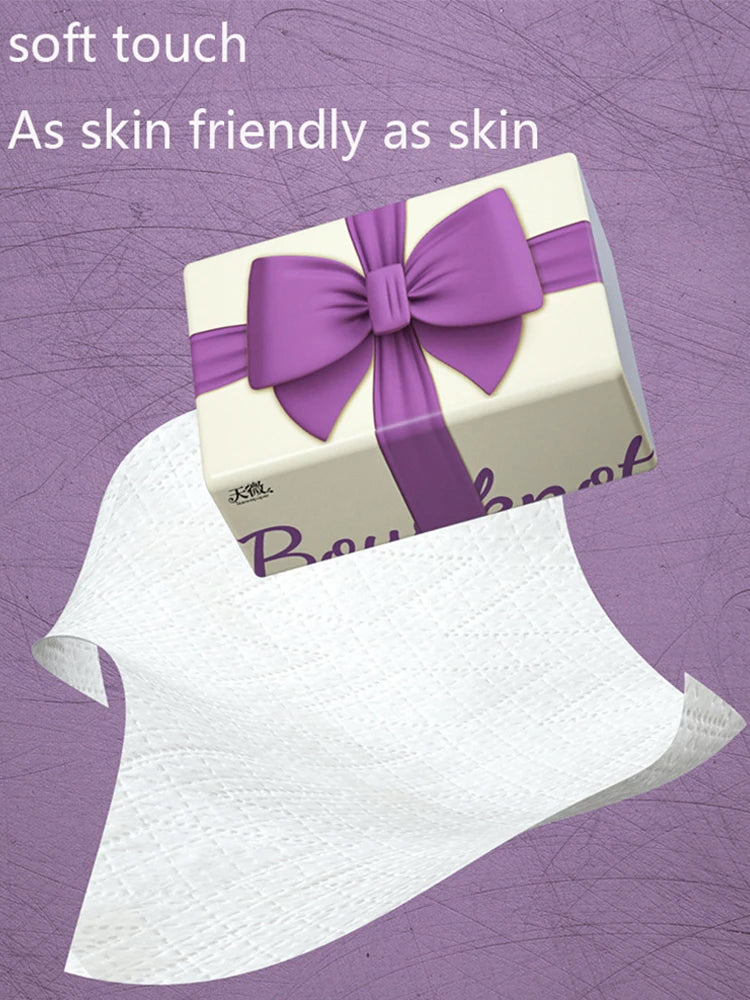 6 Packs/Sets Facial Tissue 4 Ply Soft Toilet Paper Disposable Napkin Bag Cover Tissue For Bathroom Living Room Office,(Times/68)