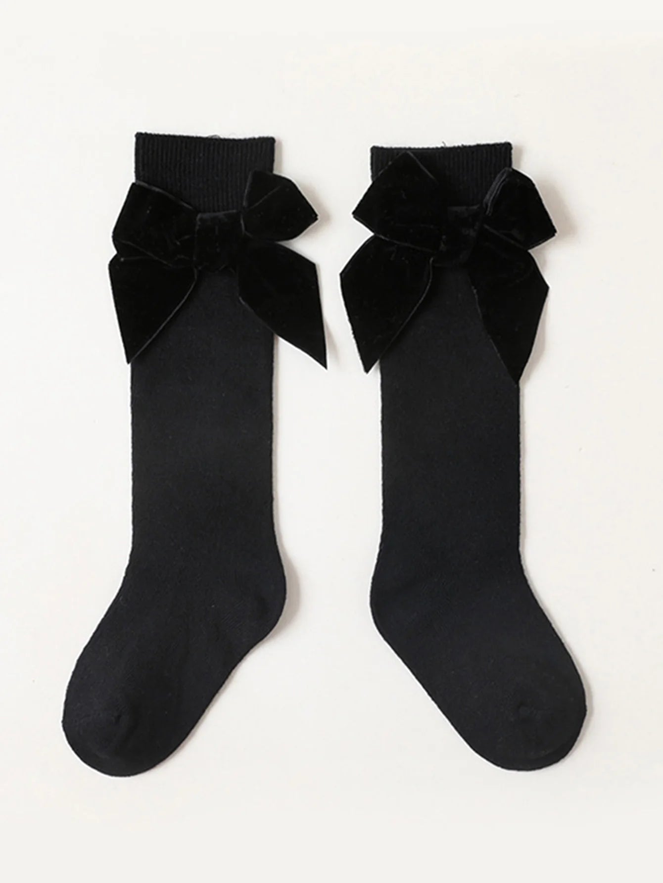 6 Pairs Baby Girls Socks with Lint Bowknot Decoration, Soft Anti-Slip Toddler Princess Stockings for 6-72 Months Infant Daily Life