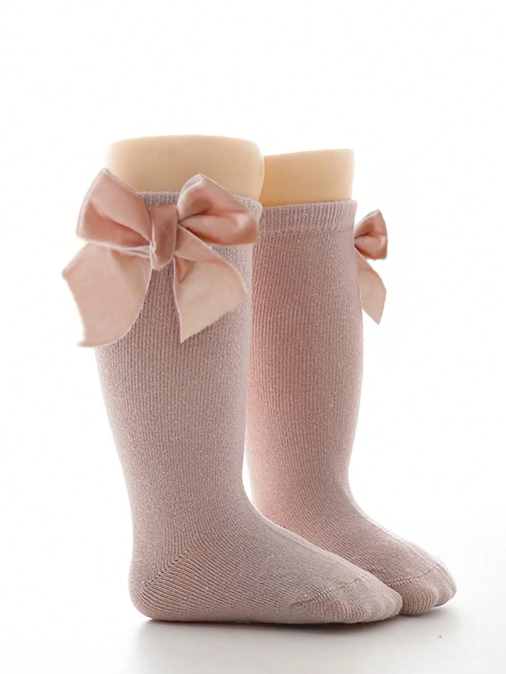 6 Pairs Baby Girls Socks with Lint Bowknot Decoration, Soft Anti-Slip Toddler Princess Stockings for 6-72 Months Infant Daily Life