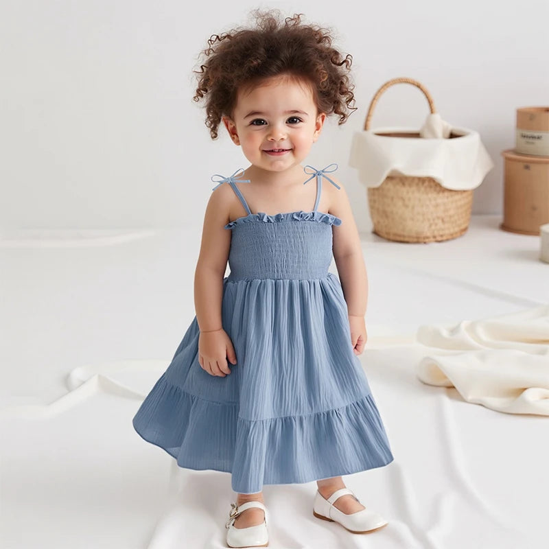 Sweetheart Neckline Floral Print Ruffle Sleeveless Dress Vintage Boho Chic Summer Sundress for Girls