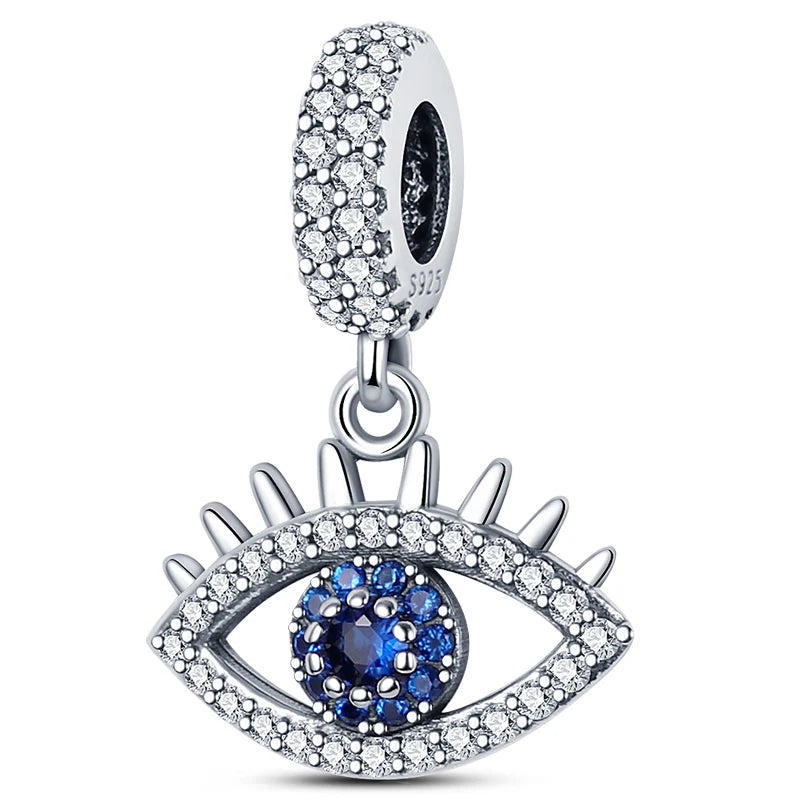 Hot Sale Charms Beads 925 Sterling Silver Pink Perfume Bottle Letter Luminous Firefly Tarot Card Beads Fit DIY Bracelets Jewelry