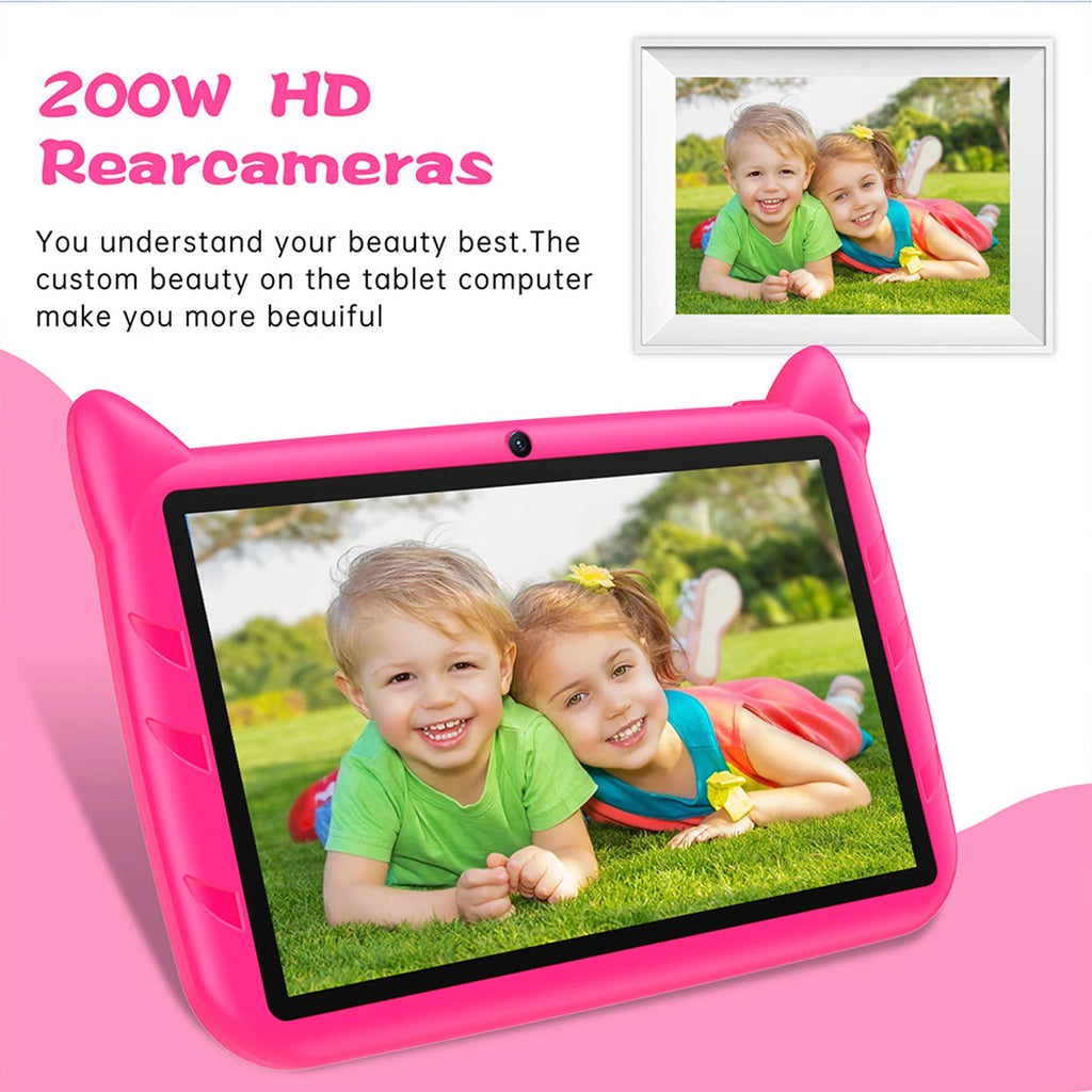 BDF Hot-selling Android 7 Inch Kids Tablet Quad Core 4GB RAM 64GB ROM Android 13 Google Learning Education Games Tablets 4000mAh