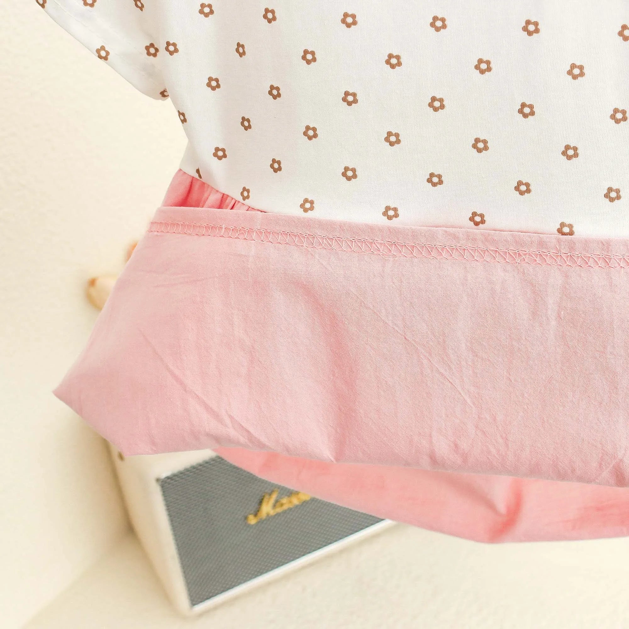 Happy New Year! Summer New Sweet Bow Baby Girl Dress, Small Floral Short Sleeved Children'S Clothing For 6-24 Months