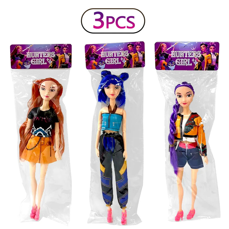 HOT Kpop Demon Hunters Action Figure Toy Derpys Tiger Rumi Mira Zoey Sussy Figurine Doll For Fans Christmas gifts ﻿