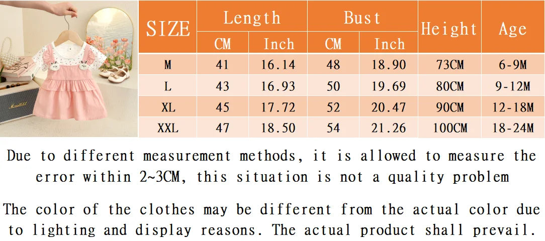 6-24 Months Summer New Baby Girl Dress, Sweet Floral Short Sleeved Children'S Clothing