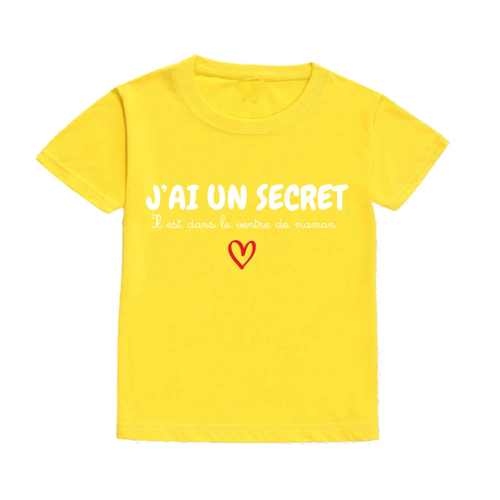 Children's T-shirt Announcing Pregnancy Future Big Sister/ Big Brother Kids Short Sleeve Shirts Pregnancy Announcement T-shirt