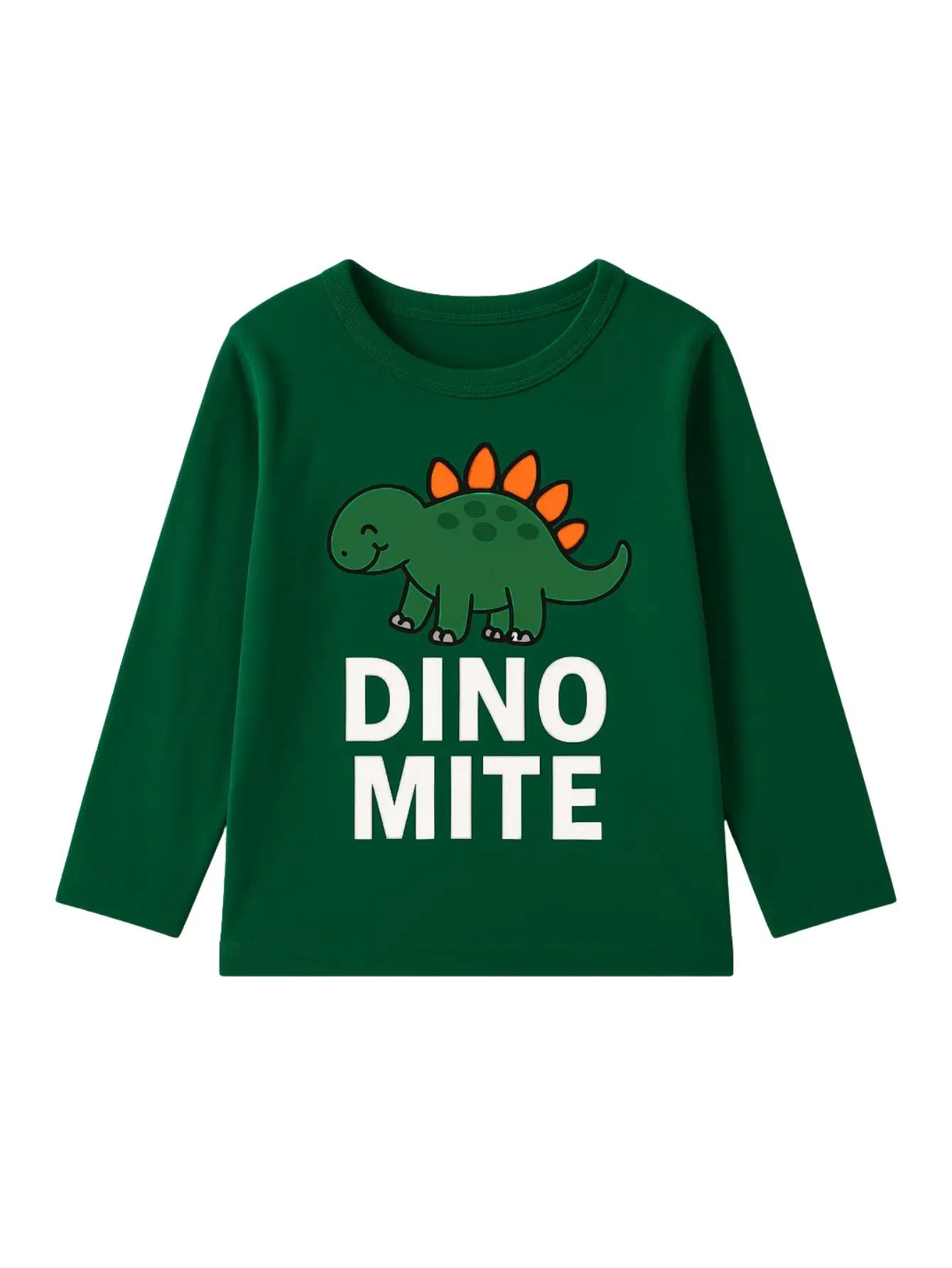 3-piece set of boys' long sleeved T-shirt with pure cotton round neck cartoon pattern for outdoor leisure autumn and winter