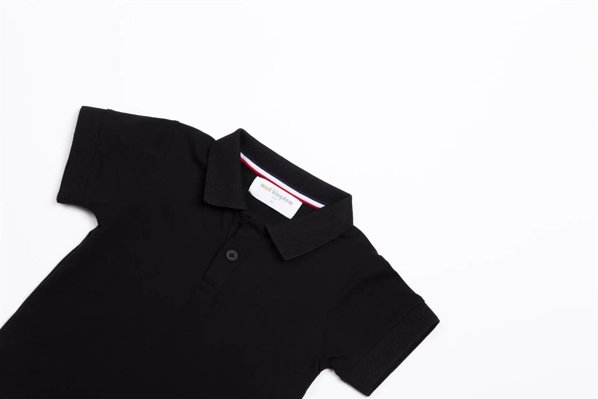 Mudkingdom Boys Pique Polo Shirts Plain Solid Short Sleeve Uniform T-shirts  Collared Cotton Tops for Children School Clothes