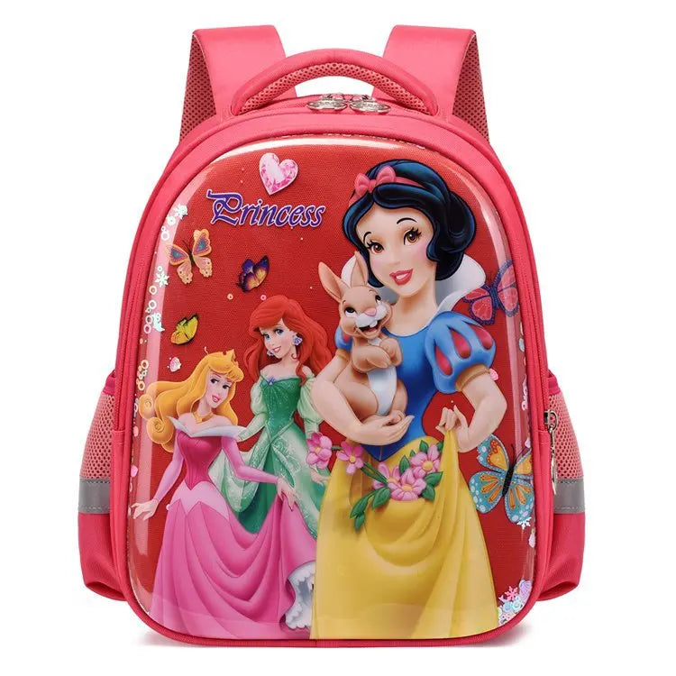 Disney Snow White New Girls Backpack Cartoon Cute Girls School Bag Large Capacity Lightweight Waterproof Children's Backpack