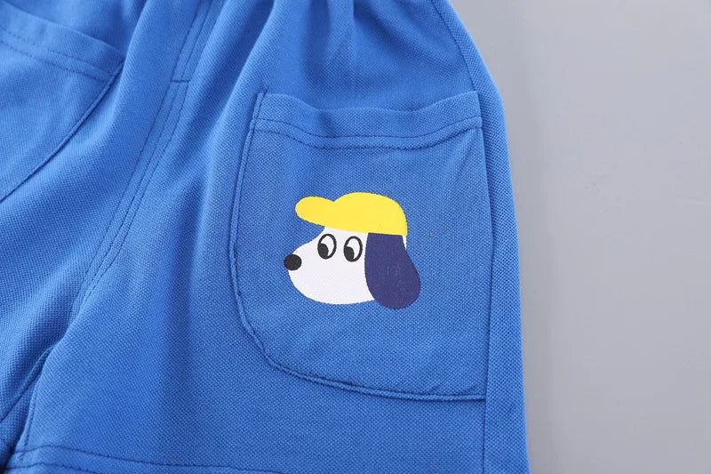 New Summer Baby Clothes Suit Children Boys T-Shirt Shorts 2Pcs/Sets Kids Girls Clothing Infant Casual Costume Toddler Tracksuits