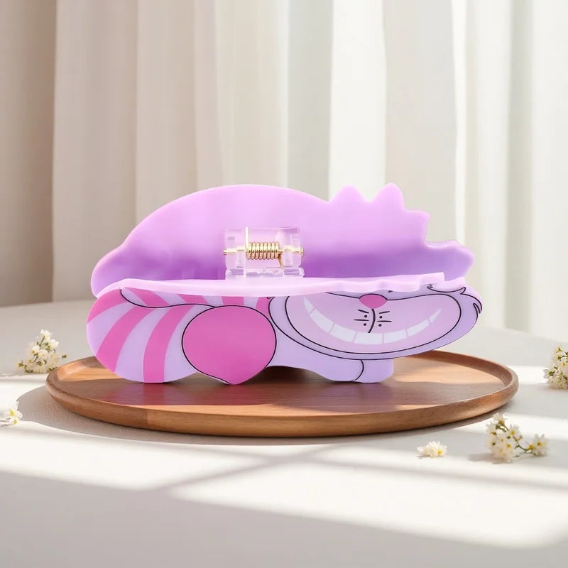1PC/6PCS Disney's "Alice in Wonderland" cute cartoon Cheshire Cat hair claws, multi-functional hair accessories