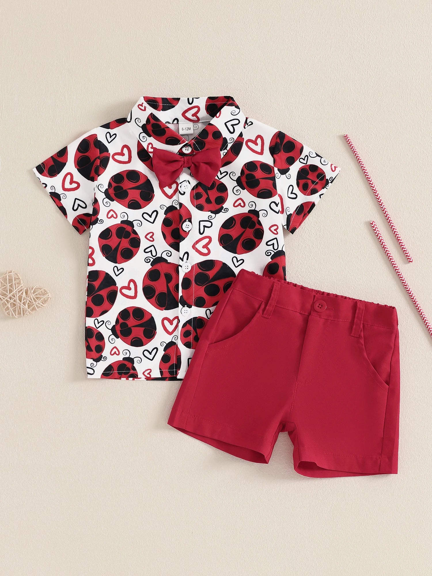 Toddler Boys Summer Outfit Set Short Sleeve Dinosaur Print Shirt with Shorts Kids Clothing Set for Baby Boys