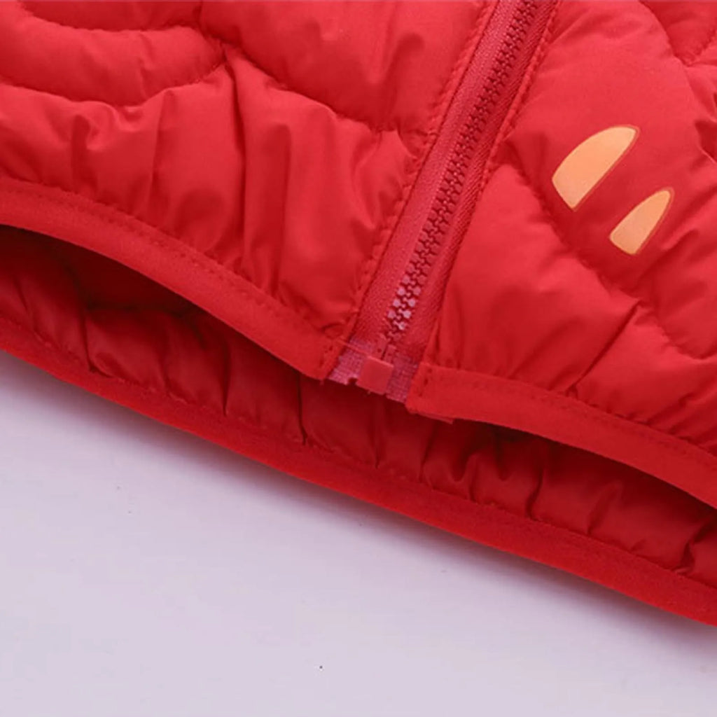 Cute Baby Girls Winter Clothes Kids Light Down Coats with Ear Hoodie Spring Girl Jacket Toddler Children Clothing for Boys Coat