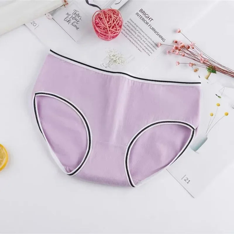 10PC Random Color Girls Cotton Briefs Kids Panties Underwear Pants 10-20