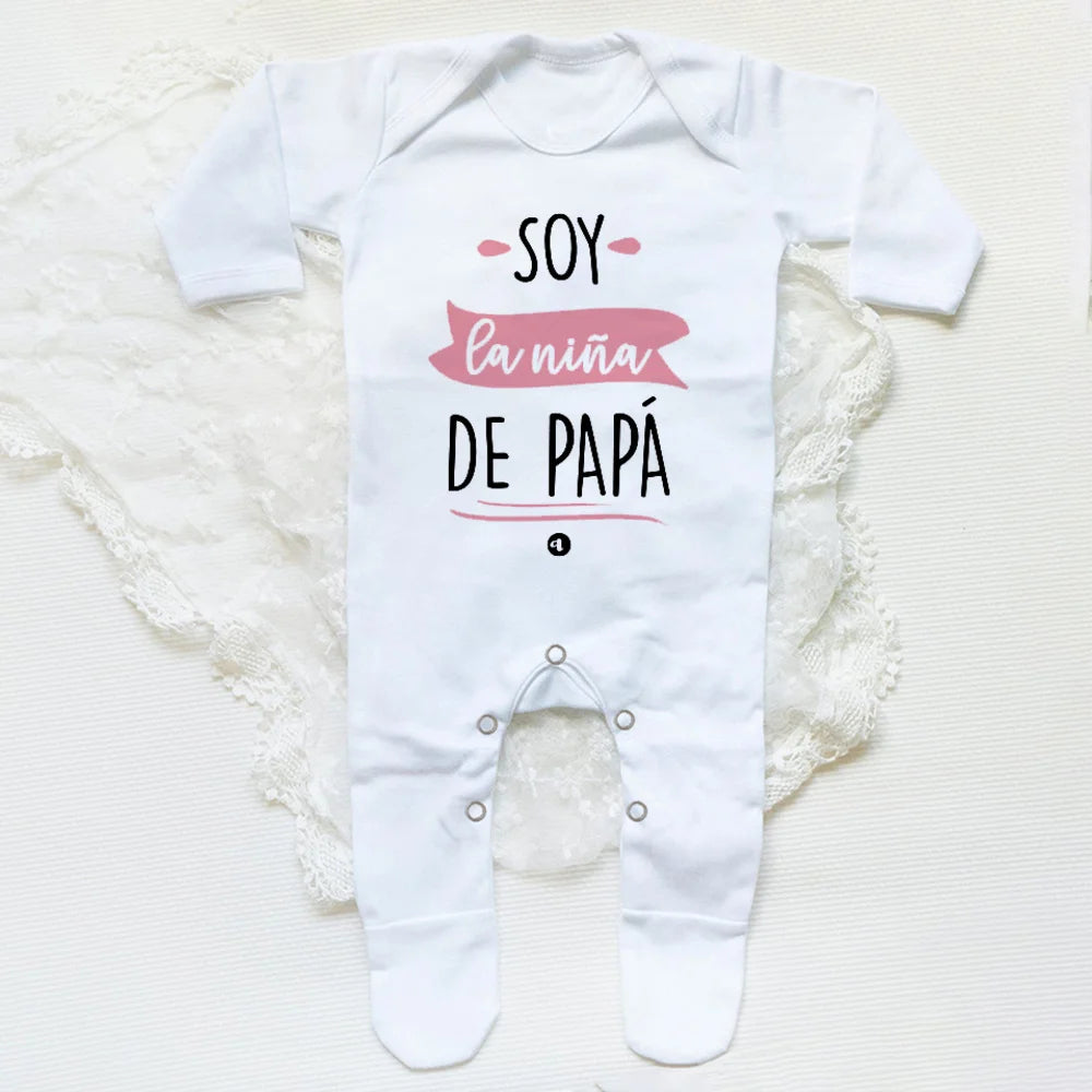 I Am Daddy's Girl Baby Coming Home Outfit Babygrow Sleepsuit Newbron Shower Gift Infant Romper Unisex Sleepsuit Baby Clothes