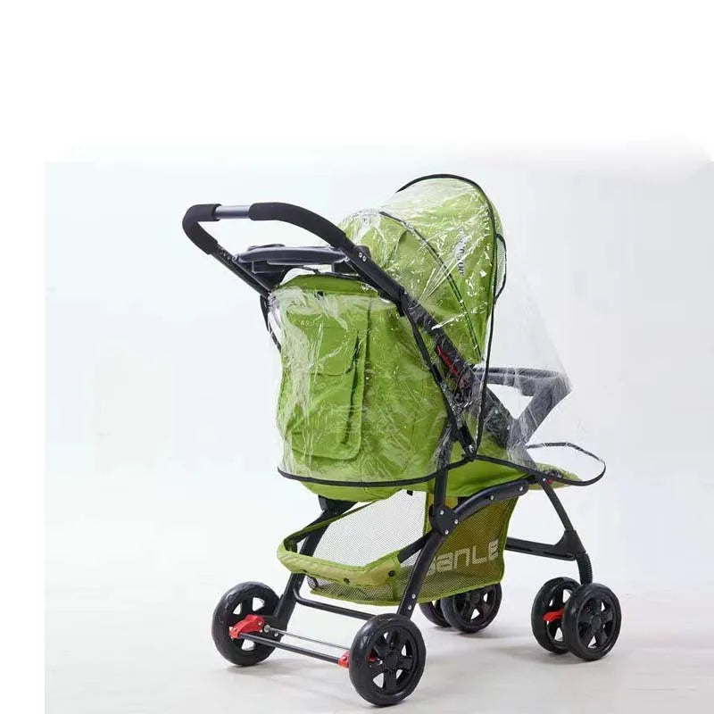 Baby Stroller Rain Cover, Universal Travel Weather Shield Breathable Baby Stroller Rain Cover for Windproof, Waterproof