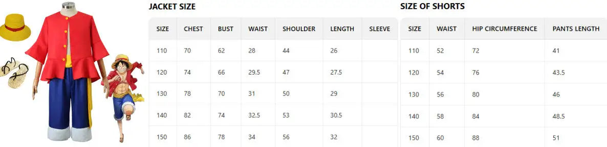 5 Styles Anime Monkey D Luffy Cosplay Costume Egghead Costume for Adult Coat Hat Fancy Uniform Halloween Christmas Suit