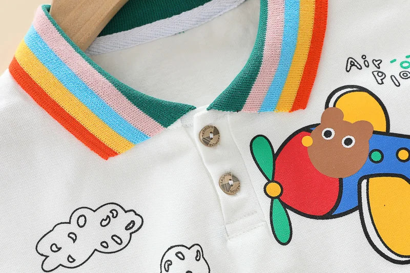 New Summer Baby Girls Clothes Suit Children Boys Fashion T-Shirt Shorts 2Pcs/Sets Toddler Casual Cotton Costume Kids Tracksuits