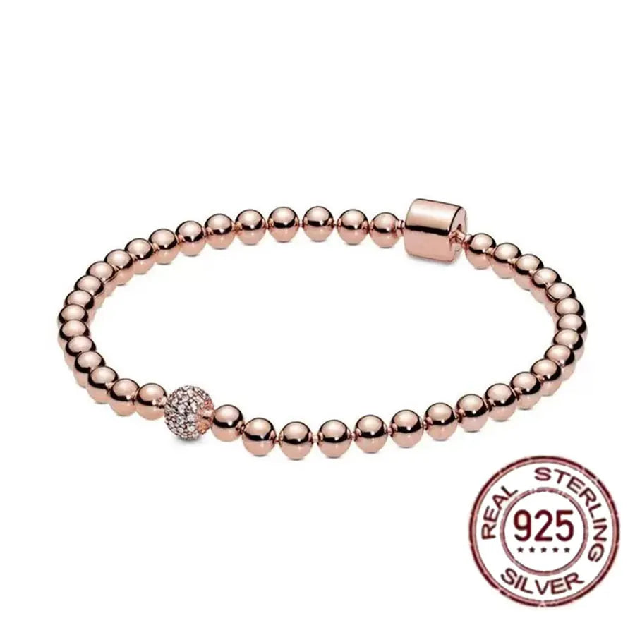 Hot selling S925 sterling silver crown snake bone bracelet, suitable for original DlY bracelet, women's fashion jewelry
