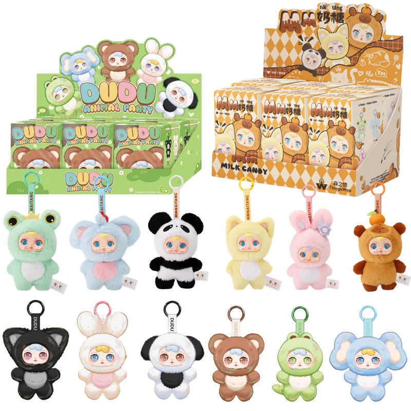 Mm Milk Candy New Cute Blind Box Pendant Backpack Mystery Box Plush Backpack Decor Keychain Exquisite Toys Valentine'S Day Gifts