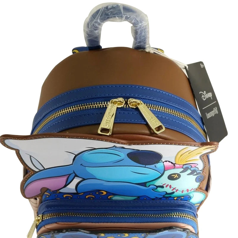 Loungefly Disney Stitch Sleeping Bed Mini Backpack Wallet