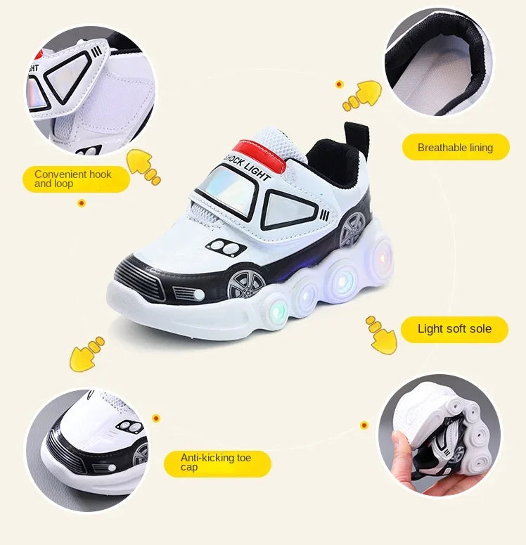 0-6Years Children Glowing Sneakers Kids Luminous SneakersBoys Girls Led  Lighted Sneakers Toddler Outdoor Shoes Casual Shoes