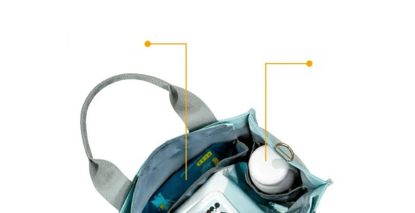 Disney New Diaper Bag Handbag Luxury Brand Fashion Baby Diaper Bag Large Capacity Cartoon Baby Stroller Bag Multifunctional