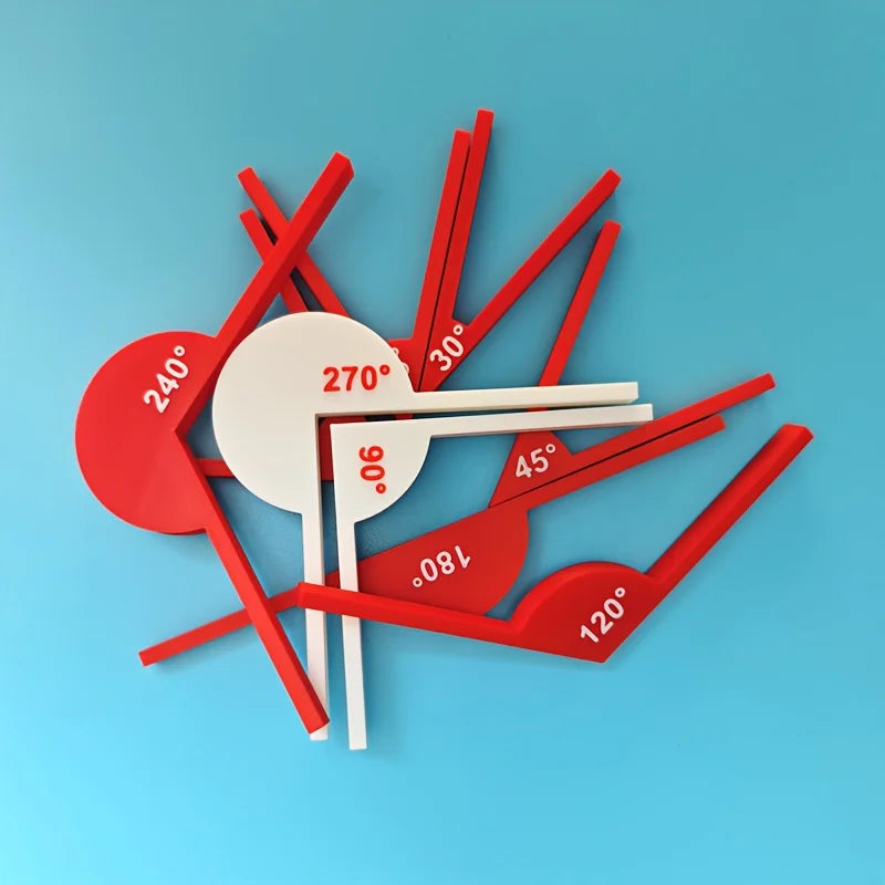 360 Degree Protractor Math Circle Protractors Mathematical Geometry Tool Angle Measurement Educational Toy for Student 3D Print