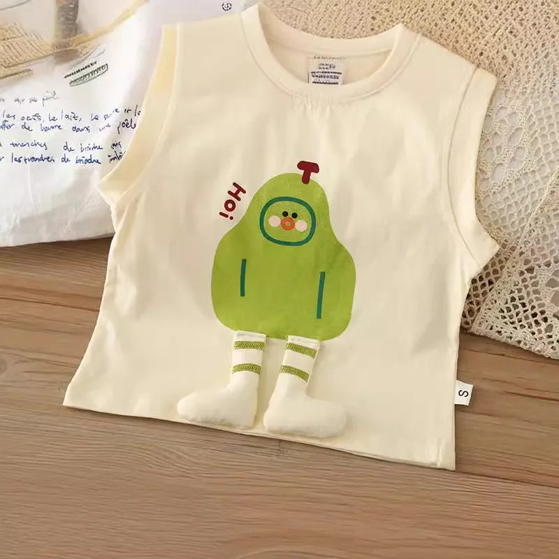 New Summer Baby Girls Clothes Suit Children Boys Fashion Vest Shorts 2Pcs/Sets Kids Clothing Infant Costume Toddler Tracksuits