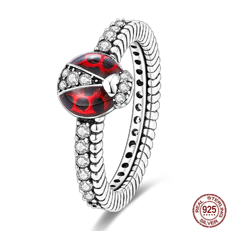 New Rings For Women 100% 925 Sterling Silver Star Moon Colorful Zircon Rings Fine Wedding Engagement Birthday Jewelry Gifts