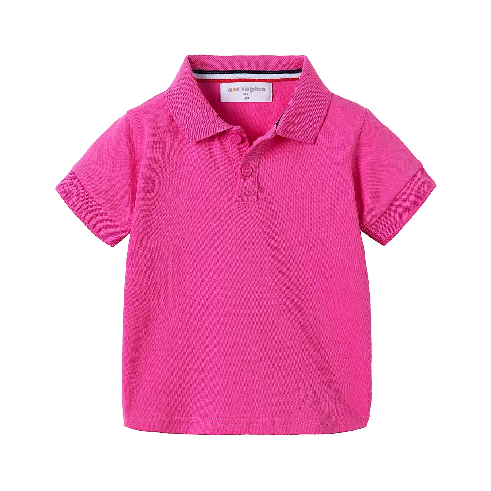 Mudkingdom Boys Pique Polo Shirts Plain Solid Short Sleeve Uniform T-shirts  Collared Cotton Tops for Children School Clothes