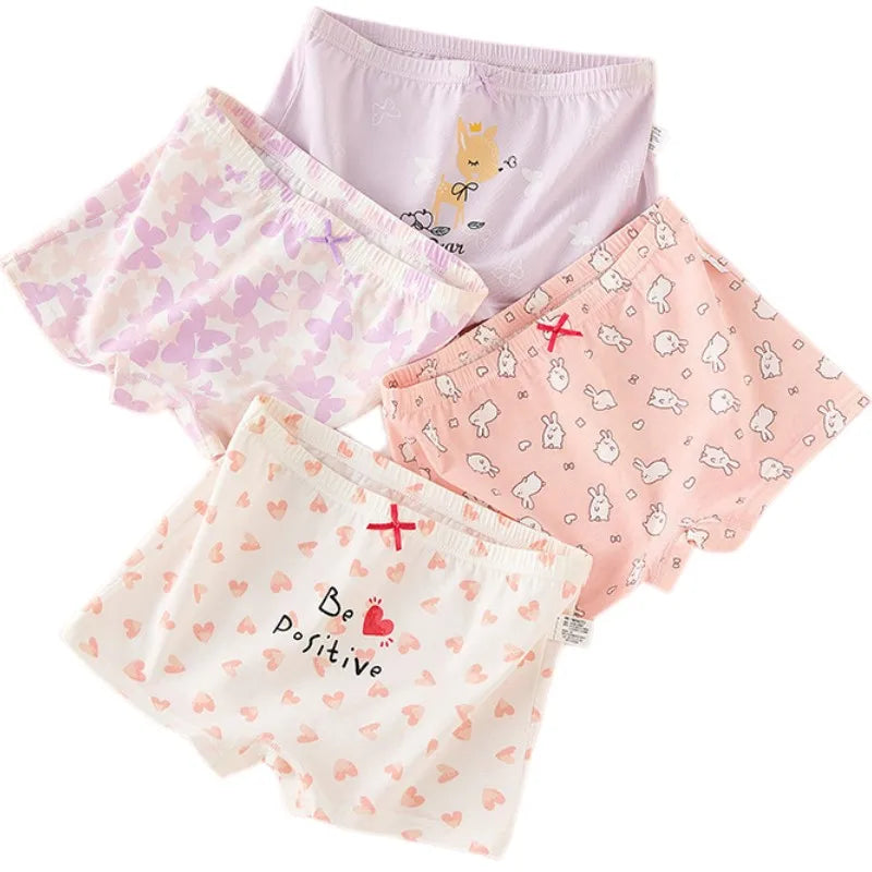 Girl A Cotton Briefs Boxers Breathable Underpants Girl Quality Panties Size 90-165 Healthy Briefs Kids Comfortable Soft Boxers