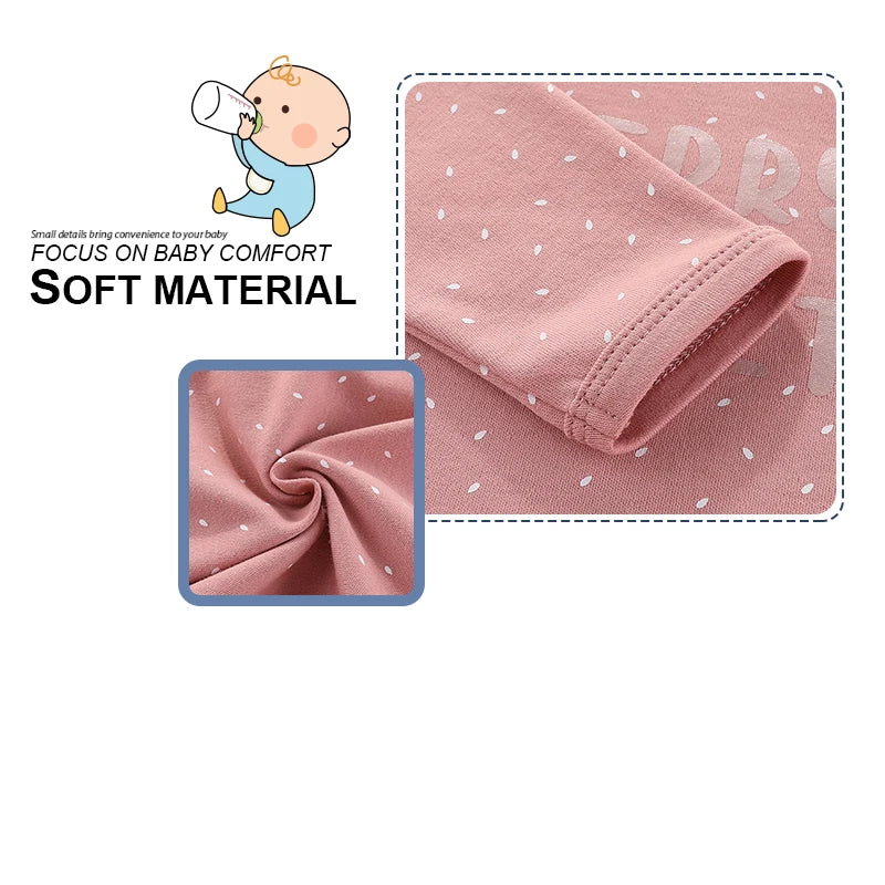 3 Pcs Autumn Winter Fashion Unisex Long Sleeve Casual Soft Comfort Baby Boy Girl Romper Newborn Shower Gifts