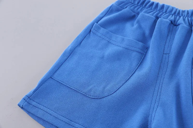 New Summer Baby Clothes Suit Children Boys T-Shirt Shorts 2Pcs/Sets Kids Girls Clothing Infant Casual Costume Toddler Tracksuits